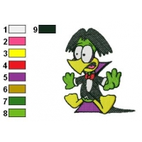 Count Duckula Embroidery Design 06